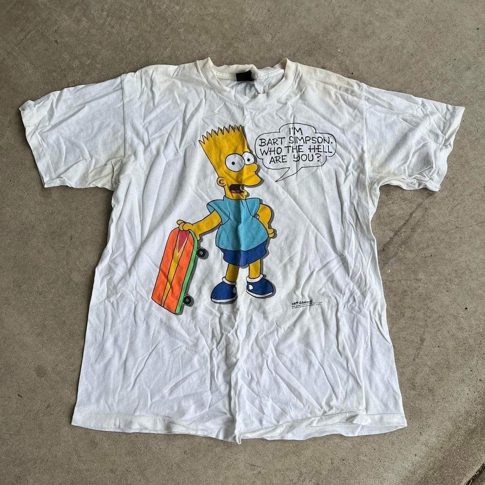 1980s The Simpsons " I'm Bart Simpson" Graphic Shirt size XL